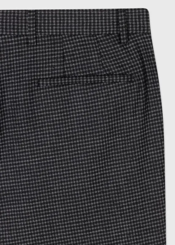 Mens WoolBlend Check Chinos Paul Smith Pants Mens WoolBlend Check Chinos Paul Smith Pants