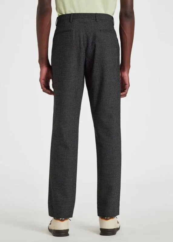Mens WoolBlend Check Chinos Paul Smith Pants Mens WoolBlend Check Chinos Paul Smith Pants