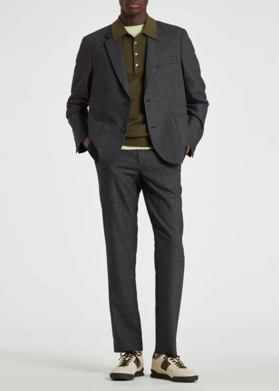 Mens WoolBlend Check Chinos Paul Smith Pants Mens WoolBlend Check Chinos Paul Smith Pants