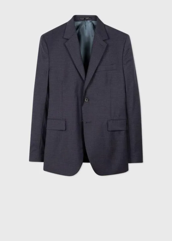 Mens Wool TwoButton Check Blazer Paul Smith Blazers