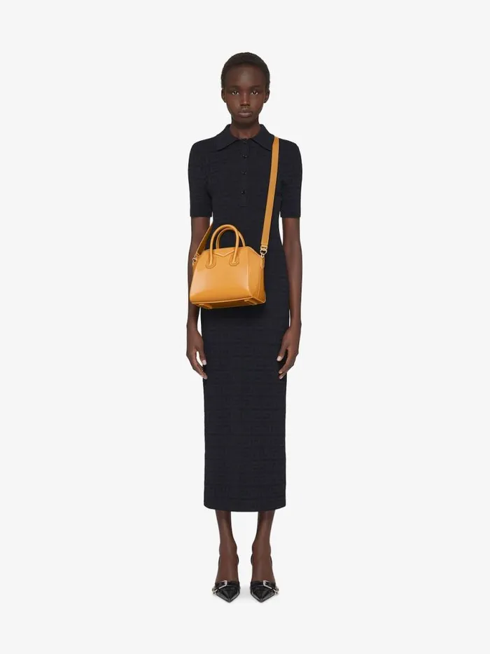 Mini Antigona Bag In Box Leather Blush Orange Women Givenchy Crossbody Bags