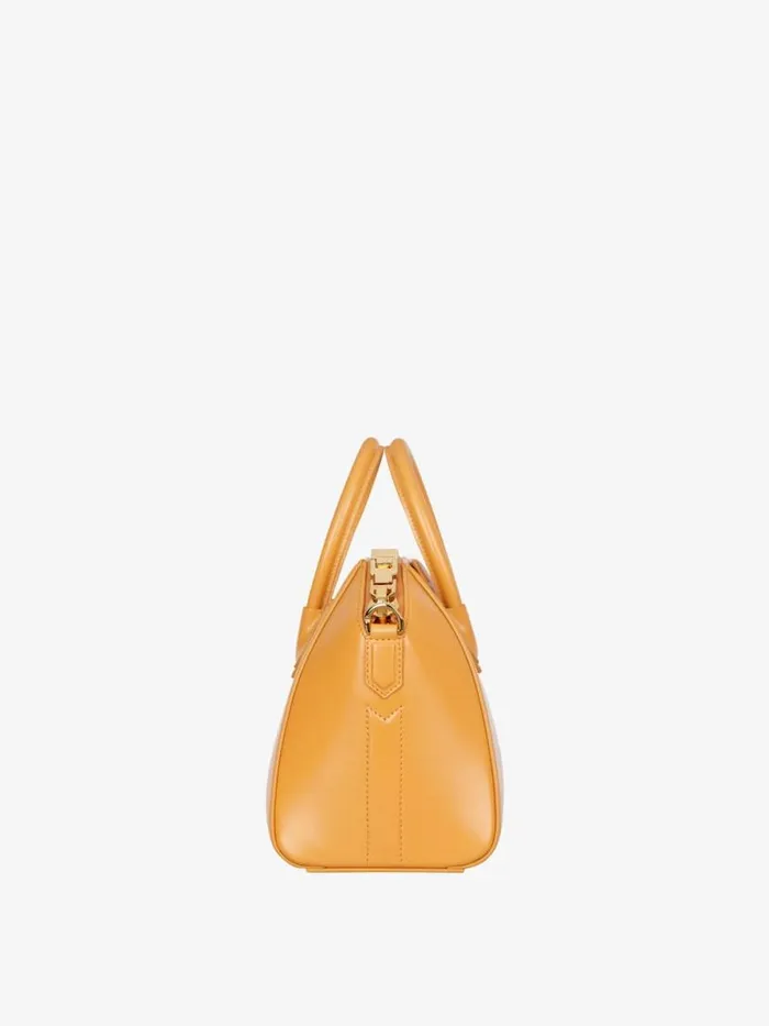 Mini Antigona Bag In Box Leather Blush Orange Women Givenchy Crossbody Bags