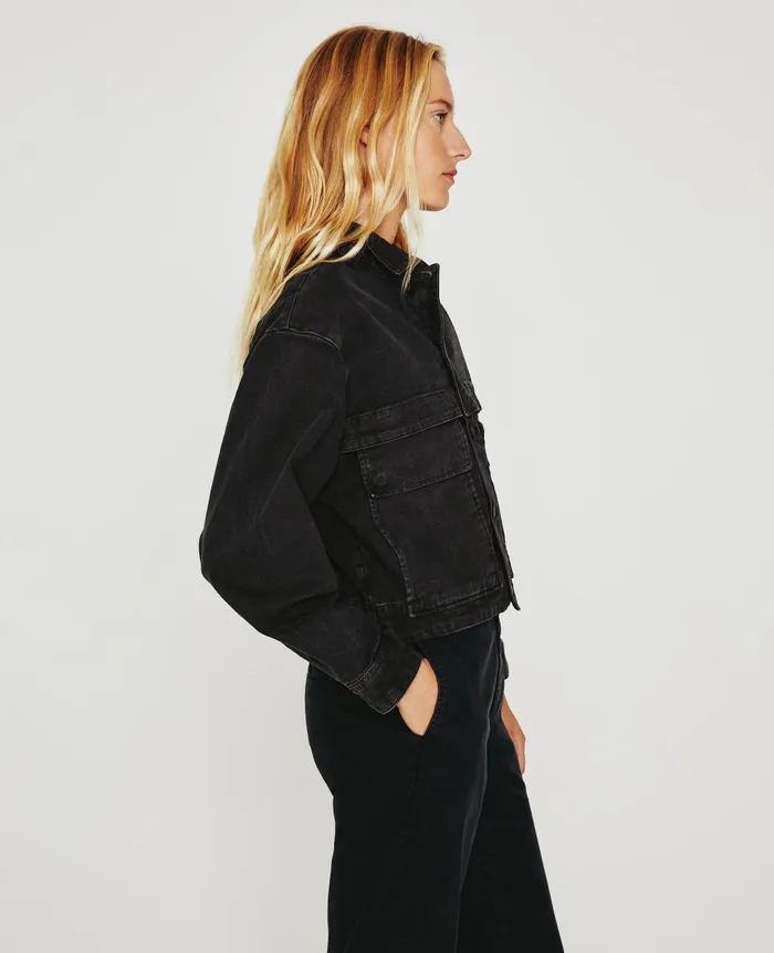 Mirah Militant Sulfur Black Women AG Jeans Jackets
