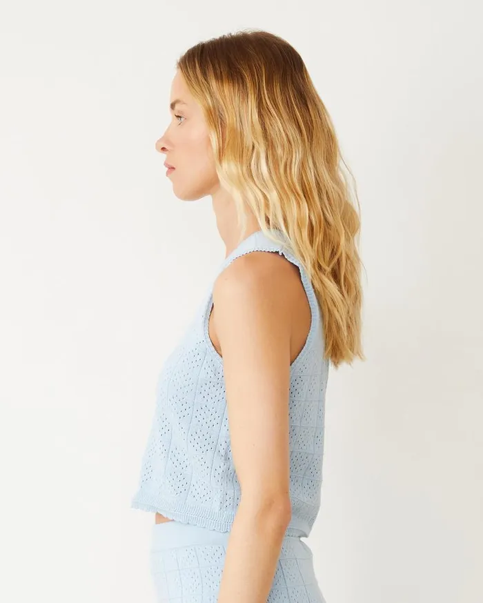 MONROW Tanks Crochet Knit Tank 8211 Women MONROW Tanks Crochet Knit Tank 8211 Women