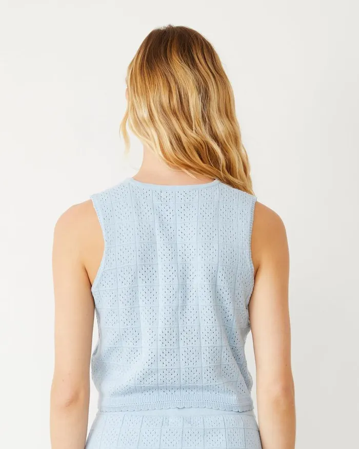 MONROW Tanks Crochet Knit Tank 8211 Women MONROW Tanks Crochet Knit Tank 8211 Women