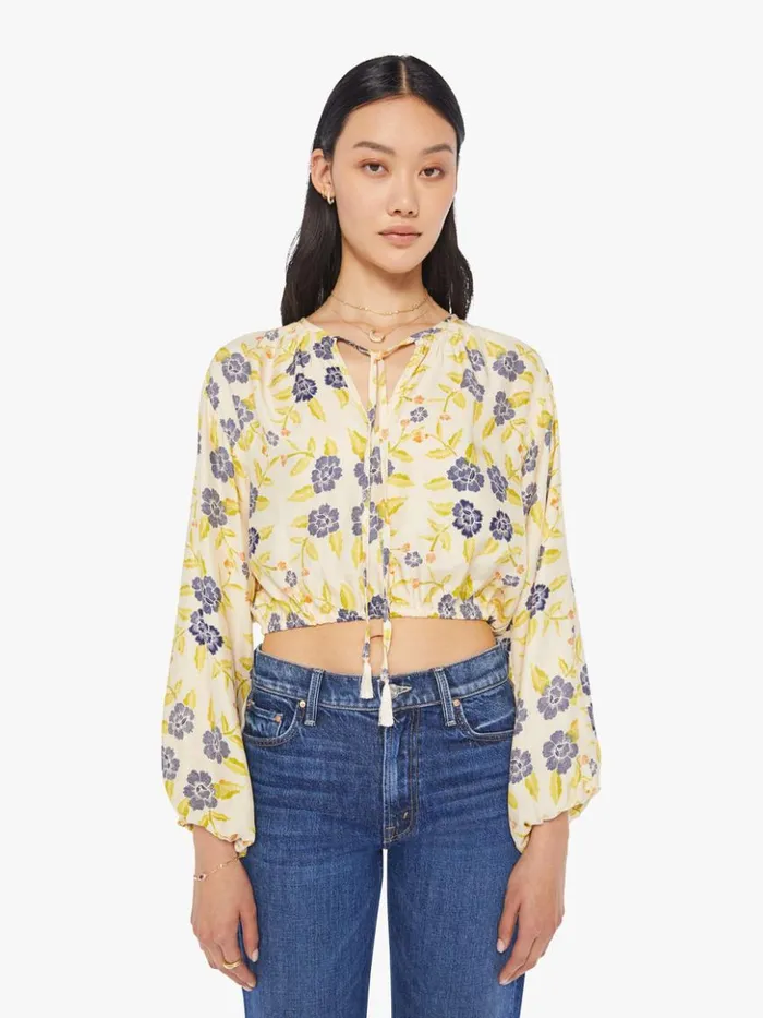 Mother Denim Amelia Top Prairie Indigo 8211 Women
