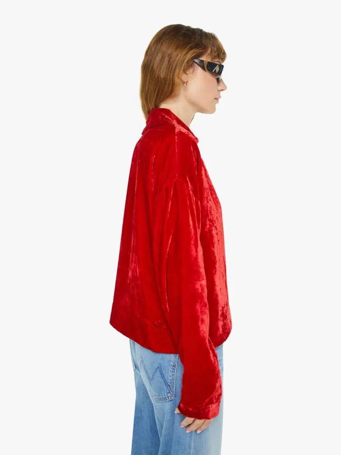 Mother Denim Dylan Velvet Tunic Ruby 8211 Women Mother Denim Dylan Velvet Tunic Ruby 8211 Women