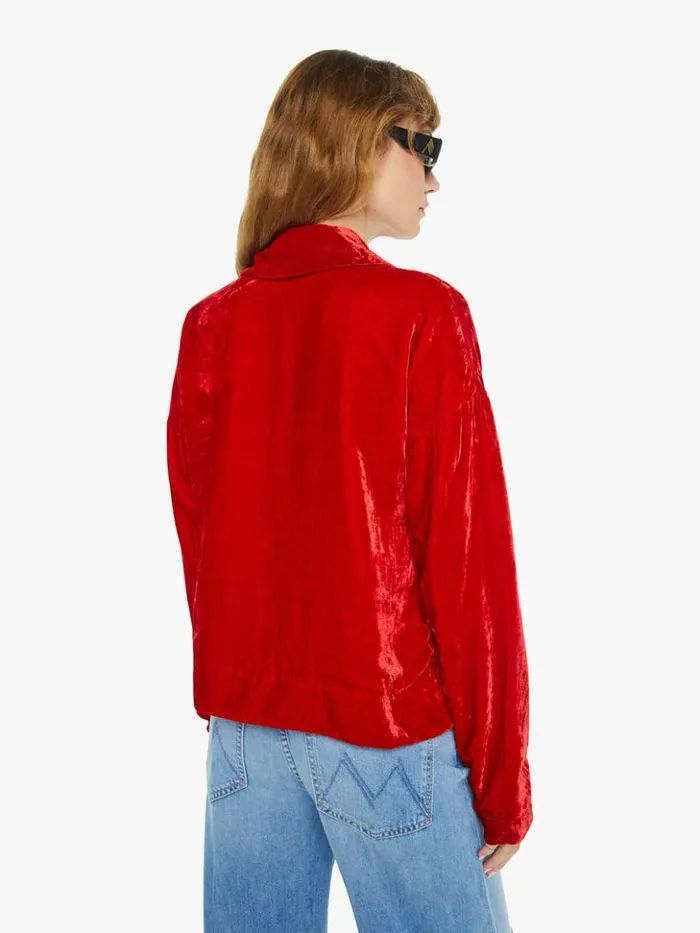 Mother Denim Dylan Velvet Tunic Ruby 8211 Women Mother Denim Dylan Velvet Tunic Ruby 8211 Women