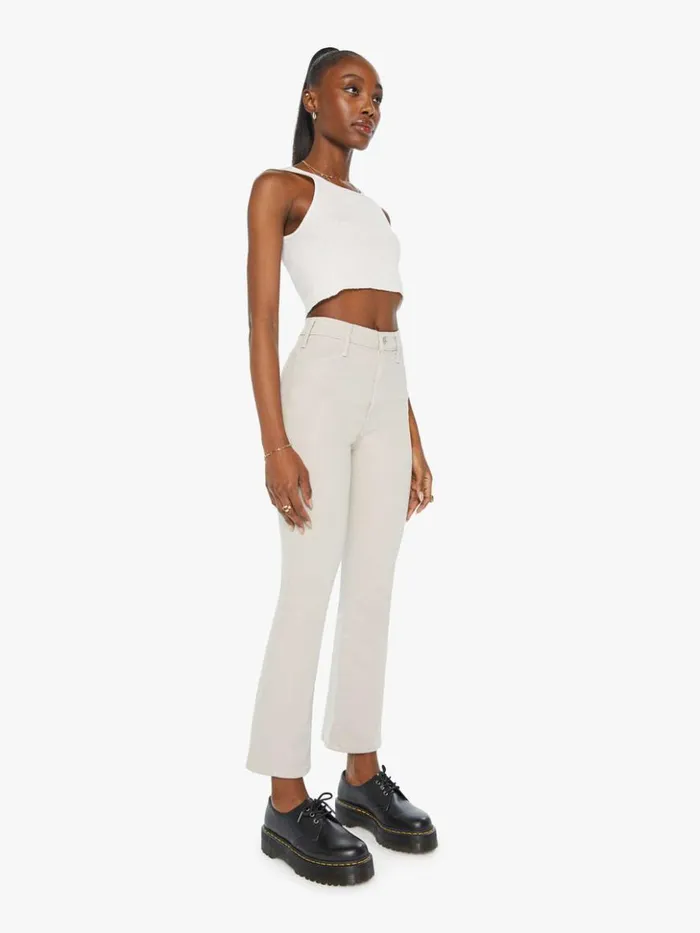 Mother Denim Flare The Hustler Flood Feather Grey 8211 Women