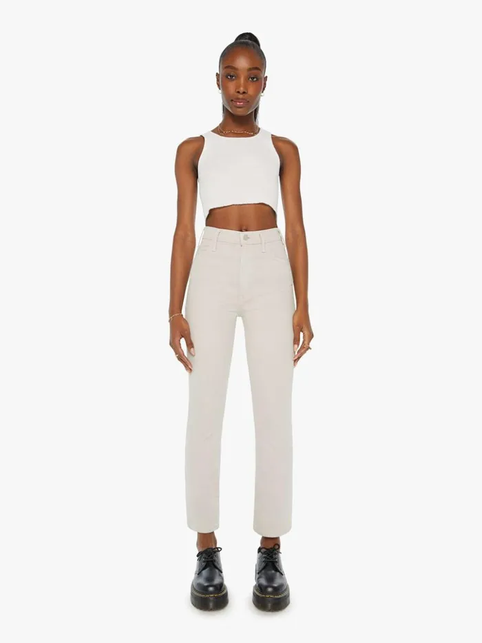 Mother Denim Flare The Hustler Flood Feather Grey 8211 Women