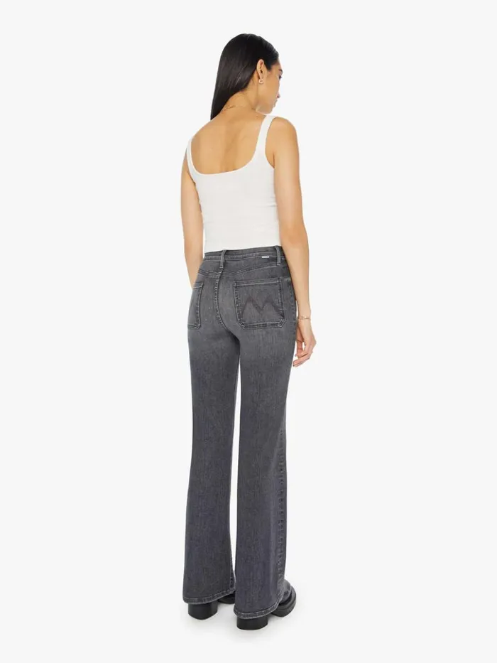 Mother Denim Flare The Patch Pocket Twister Sneak Wash Up In Smoke 8211 Women