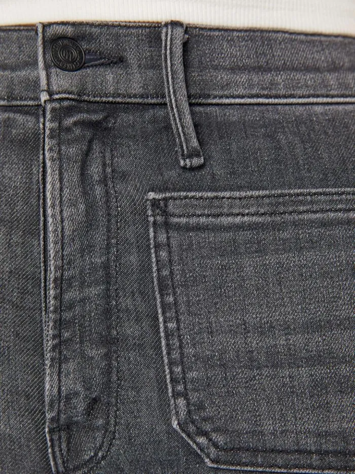 Mother Denim Flare The Patch Pocket Twister Sneak Wash Up In Smoke 8211 Women