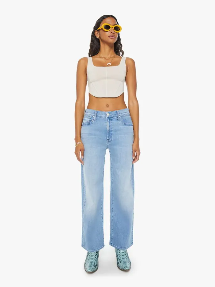 Mother Denim Relaxed The Dodger Flood Wash All Over The Map 8211 Women