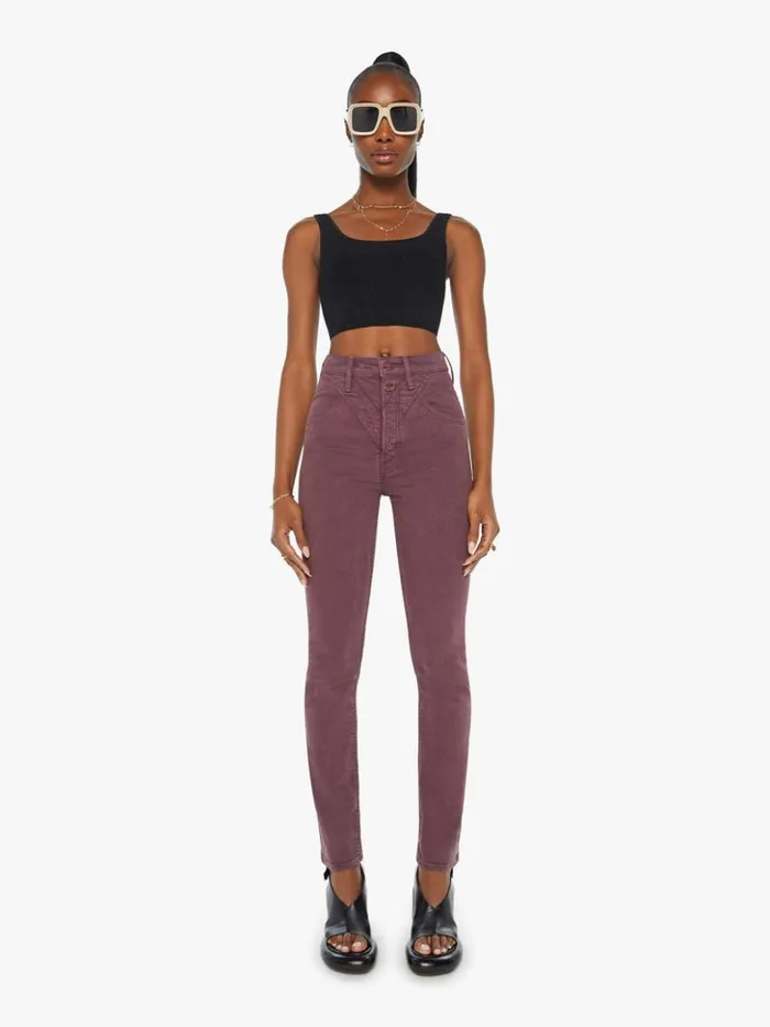Mother Denim Skinny The Rocky Rider Skimp Wash Mauve Wine 8211 Women