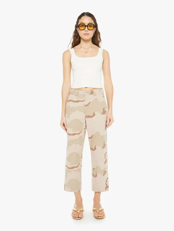 Mother Denim Slash Pocket Trousers Dusty Pink 8211 Women