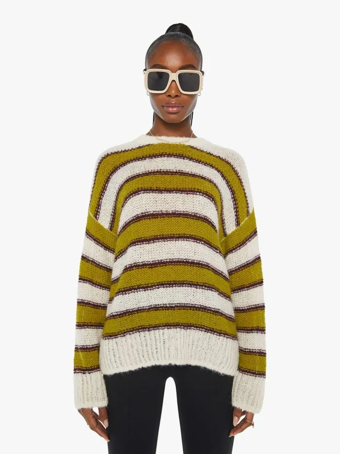 Mother Denim The Biggie Jumper Swipe Stripe 8211 Women