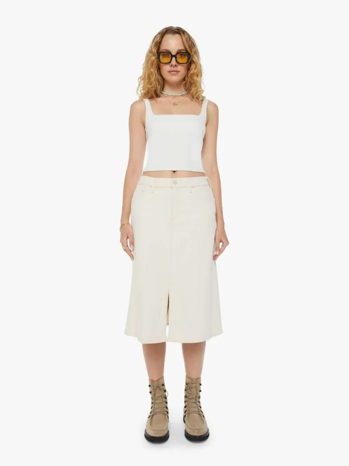 Mother Denim The Down Low Spinner Midi Act Natural 8211 Women