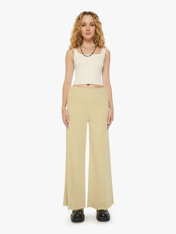 Mother Denim Wide Leg The Main Sail Sneak Fray Wash Mojave Desert 8211 Women