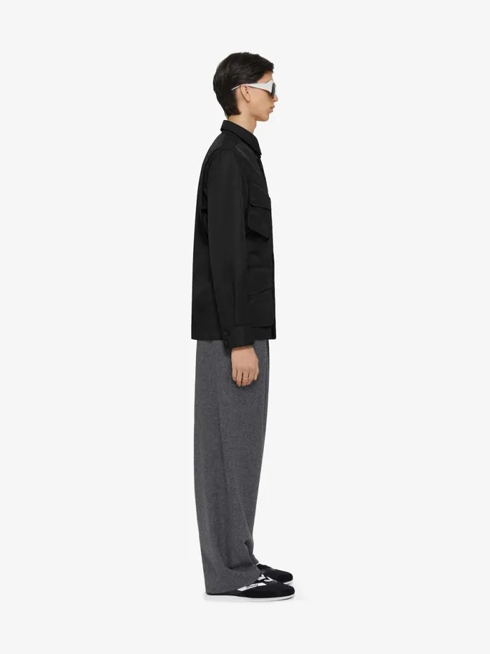 MultiPocket Jacket With 4g Detail Black Men Givenchy Coats and Jackets