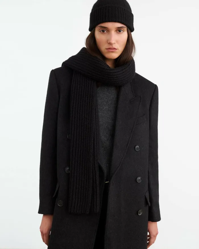Nili Lotan CAMARI CASHMERE HAT Black Women Belts and Accessories