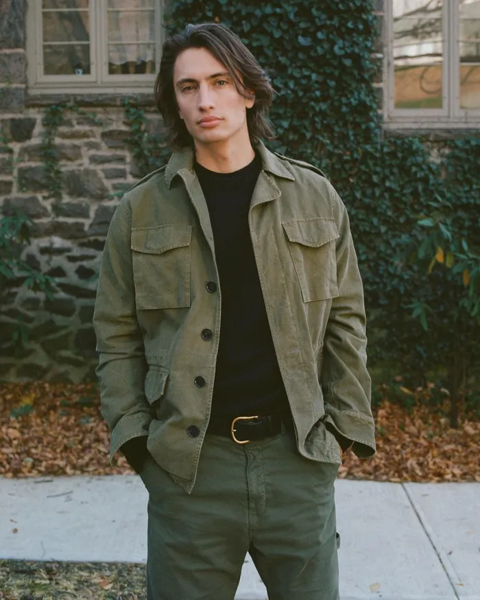 Nili Lotan CHARLIE JACKET Uniform Green Men Jackets and Coats