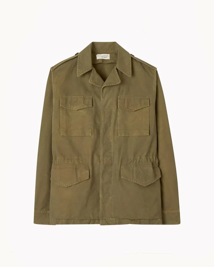 Nili Lotan CHARLIE JACKET Uniform Green Men Jackets and Coats