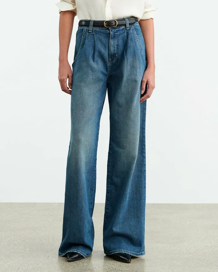 Nili Lotan FLORA JEAN Classic Wash Women Denim