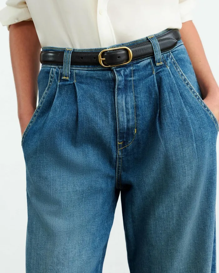 Nili Lotan FLORA JEAN Classic Wash Women Denim