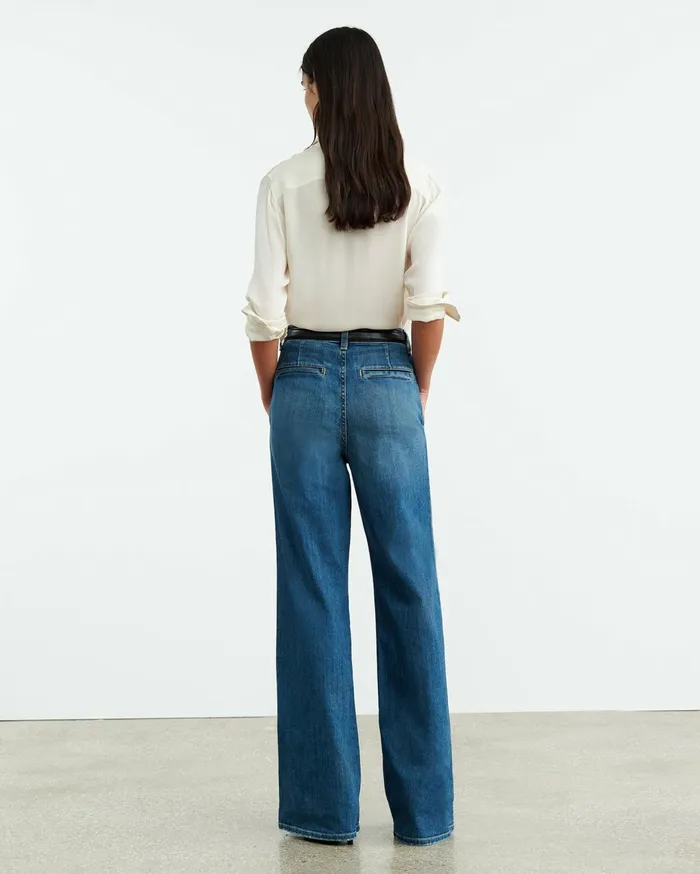 Nili Lotan FLORA JEAN Classic Wash Women Denim