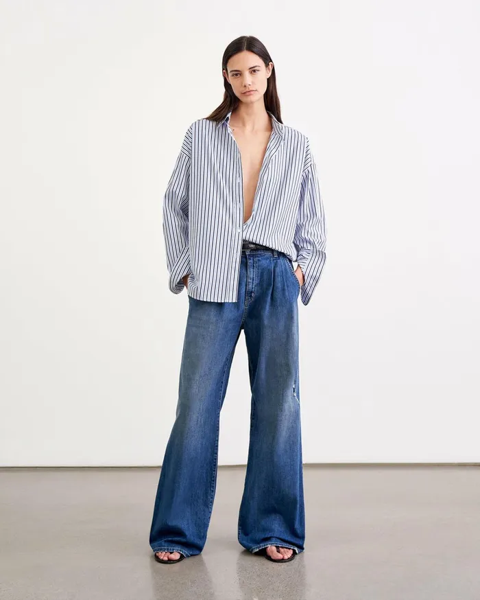 Nili Lotan FLORA JEAN Classic Wash Women Denim