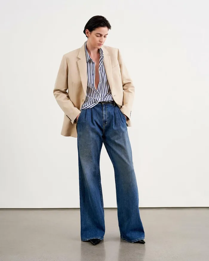 Nili Lotan FLORA JEAN Classic Wash Women Denim