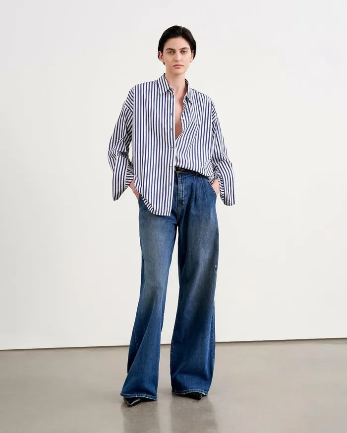 Nili Lotan FLORA JEAN Classic Wash Women Denim