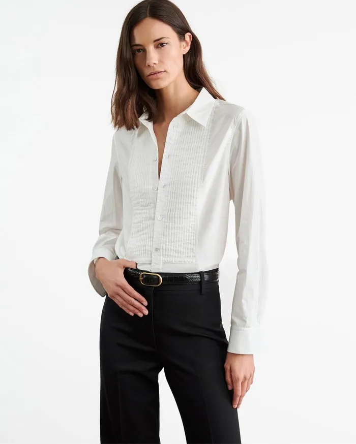 Nili Lotan JARED SHIRT White Women Tops