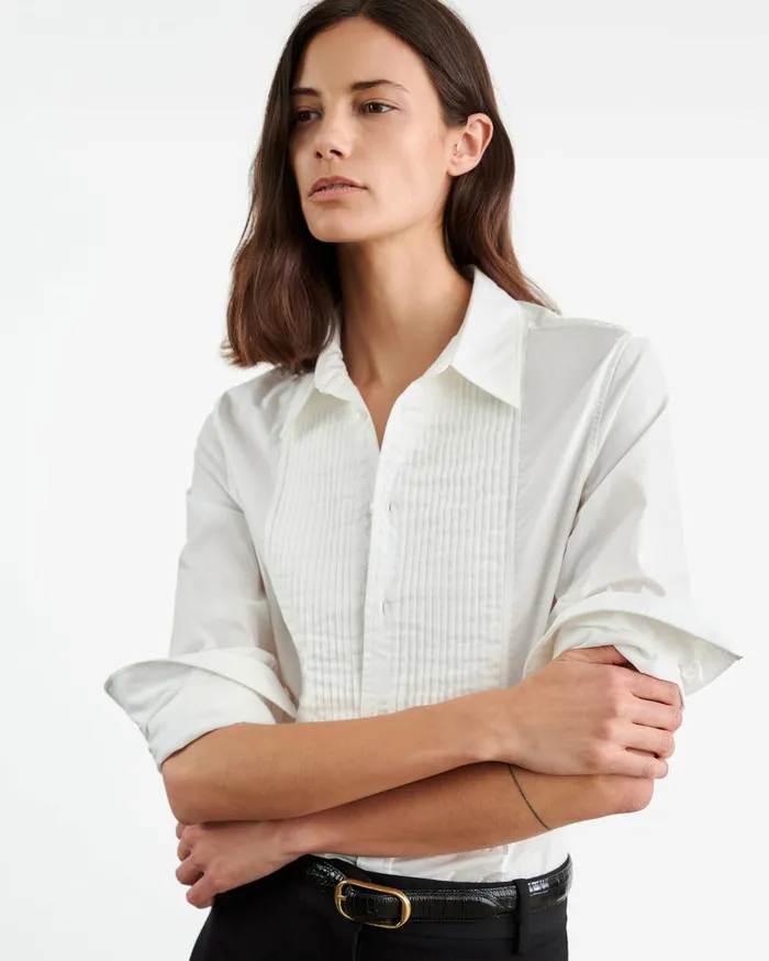 Nili Lotan JARED SHIRT White Women Tops