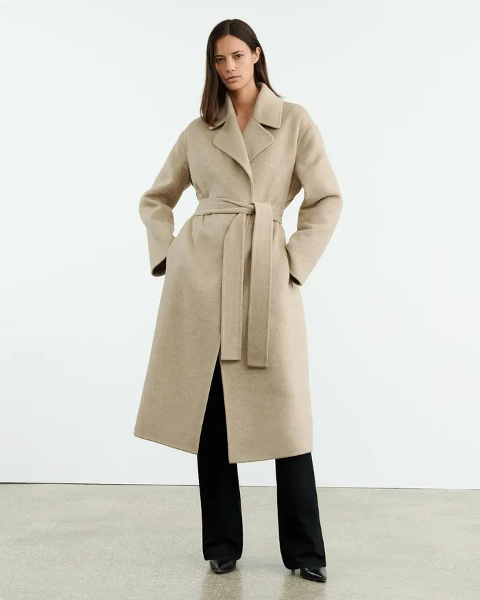 Nili Lotan JAREL COAT Hazelnut Women Coats and Outerwear
