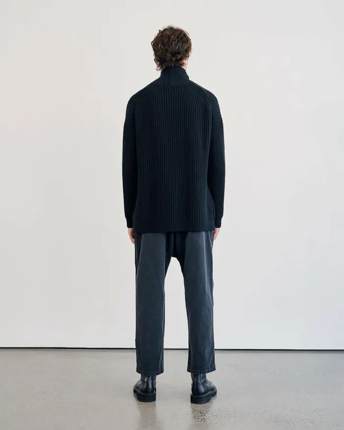 Nili Lotan SOMAC CASHMERE CARDIGAN Black Men Sweaters