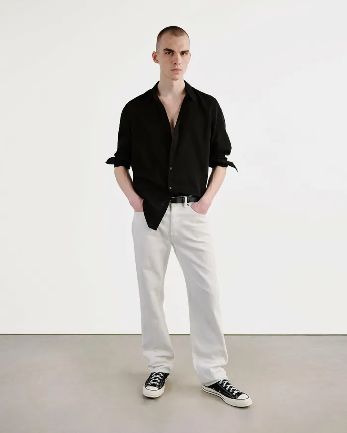 Nili Lotan VITUS SHIRT Black Men Shirts