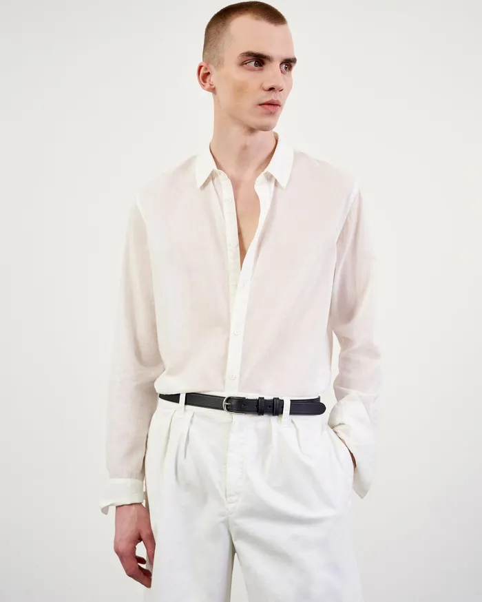 Nili Lotan VITUS SHIRT Black Men Shirts