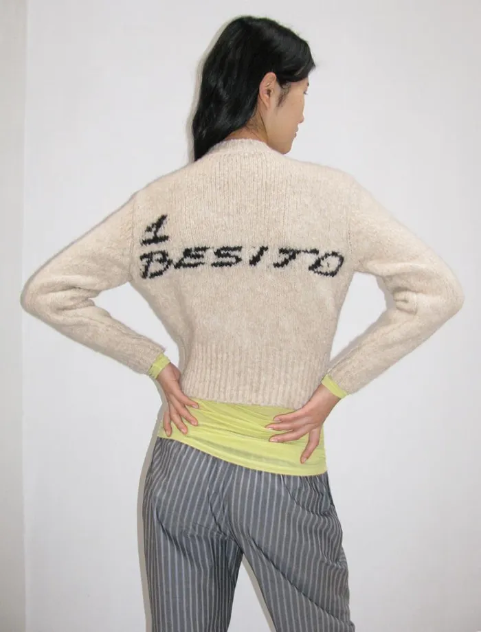 No 1811 1Besito Zip Ecru Women Paloma Wool Knits