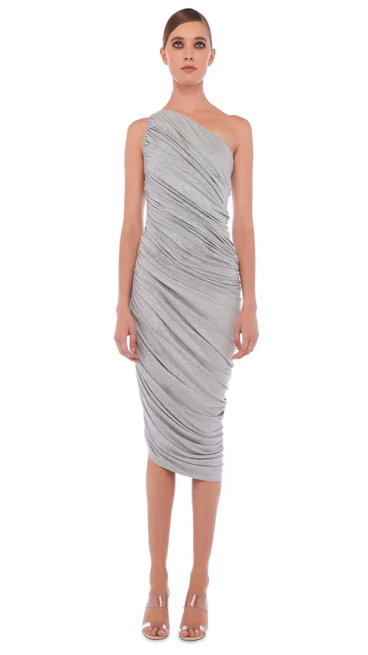 Norma Kamali Dresses DIANA DRESS Light Grey 8211 Clothing