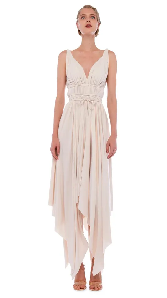 Norma Kamali Dresses GODDESS DRESS Bone 8211 Clothing