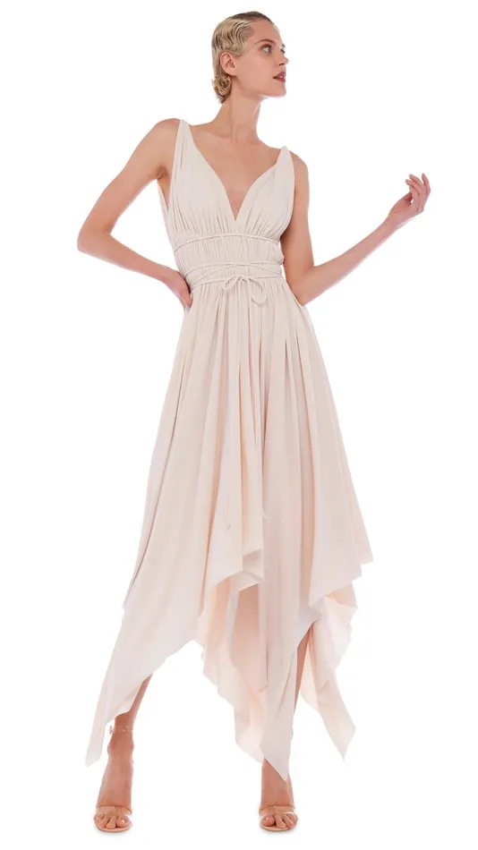 Norma Kamali Dresses GODDESS DRESS Bone 8211 Clothing