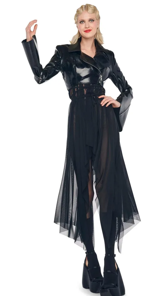Norma Kamali Dresses PEASANT GODDESS DRESS Black 8211 Clothing
