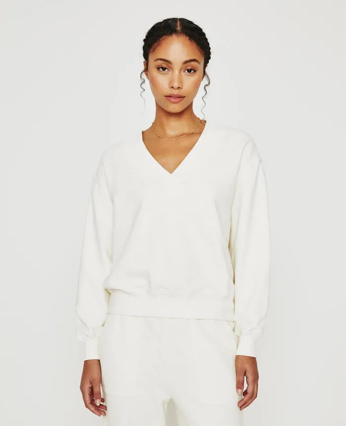 Nova Vee Ivory Dust Women AG Jeans Sweatshirts