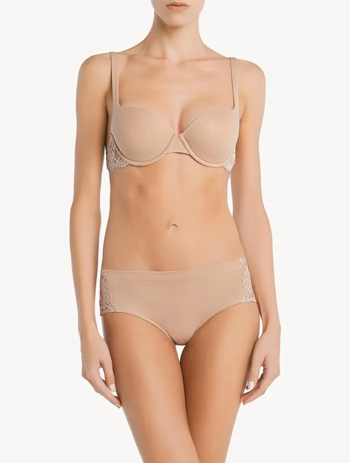 Nude Cotton Tshirt Bra Lingerie La Perla Padded