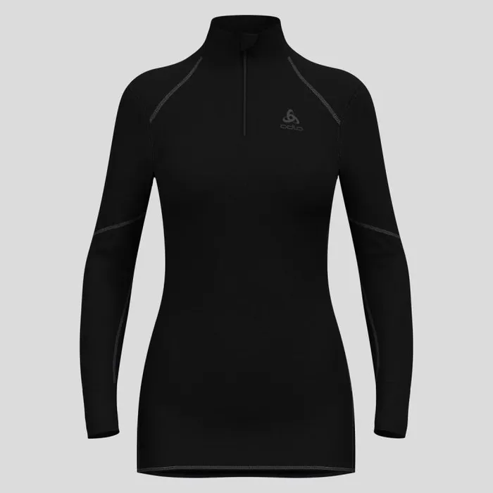Odlo Base Layers The Active XWarm Base Layer HalfZip Black 8211 Women