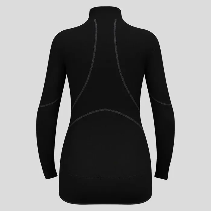 Odlo Base Layers The Active XWarm Base Layer HalfZip Black 8211 Women