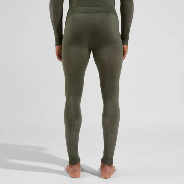 Odlo Base Layers The Kinship Performance Wool Warm Base Layer Bottoms Deep Depths Melange 8211 Men