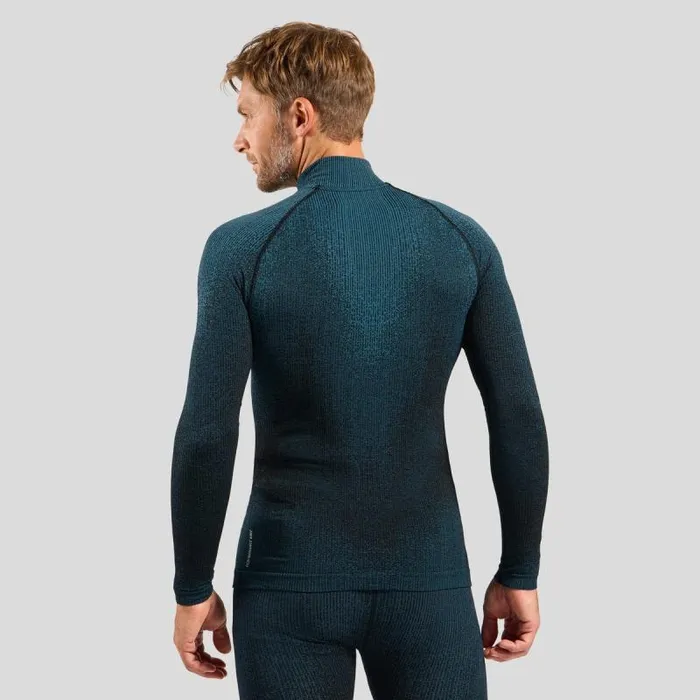 Odlo Base Layers The Pow Blackcomb Base Layer HalfZip Provincial Blue 8211 Men