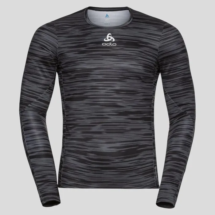 Odlo Base Layers The Zeroweight Ceramiwarm Long Sleeve Cycling Base Layer Odlo Graphite Grey 8211 Black 8211 Men